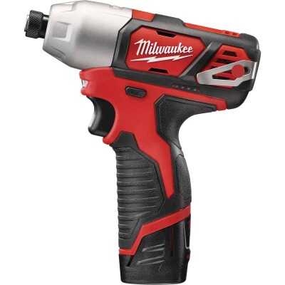 Milwaukee M12 1/4 In. Brushless Hex Cordless Impact Driver Kit with (2) 1.5 Ah Batteries & Charger
