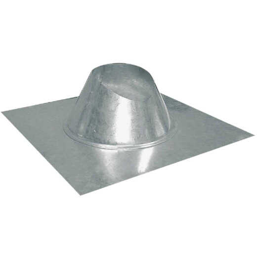 Imperial 4 In. Galvanized Rainproof Roof Pipe Flashing