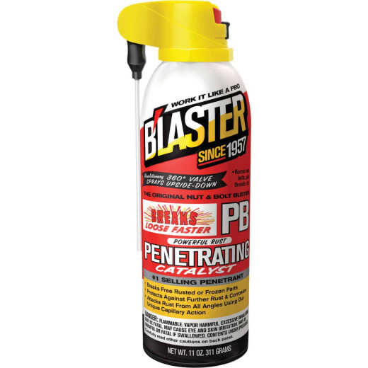 Blaster 11 Oz. Aerosol PB Penetrating Catalyst Penetrant with ProStraw Delivery System
