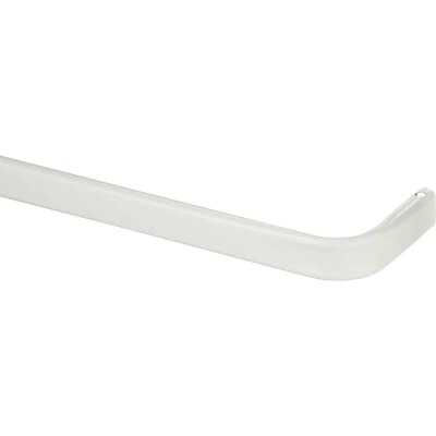 Kenney 84 In. To 120 In. 1 In. Single Curtain Rod, White