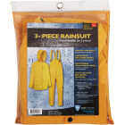 West Chester Protective Gear Large 3-Piece Yellow PVC Rain Suit Image 2