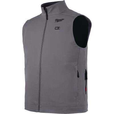 Milwaukee M12 TOUGHSHELL Men's Gray Cordless Heated Vest, L